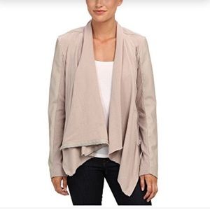 BLANK NYC faux suede drape front jacket